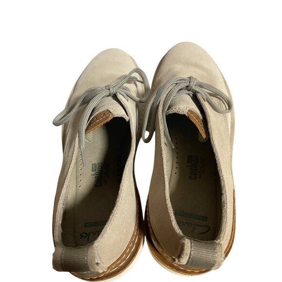 Clarks Mens Capler Plain Oxfords Sand Suede Derby Shoes Mens Size US 9.5 - Picture 8 of 10